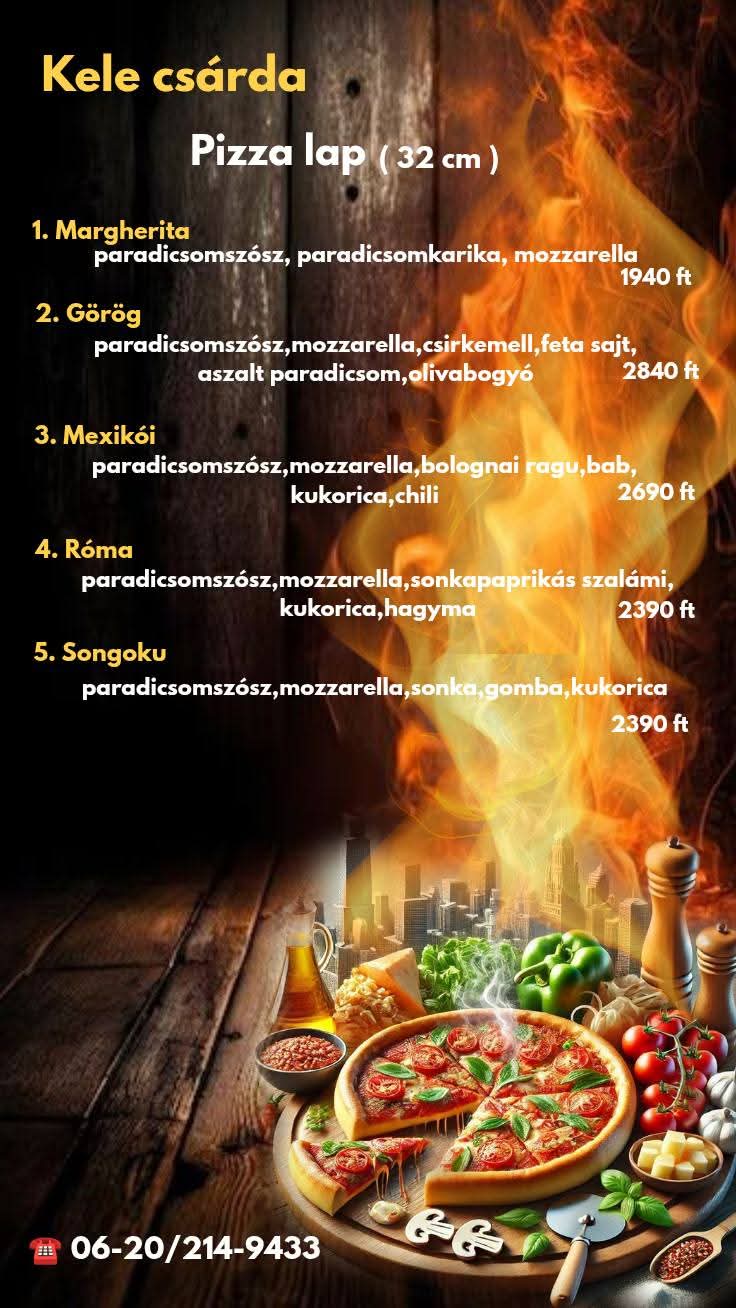 Pizza étlap 1-5