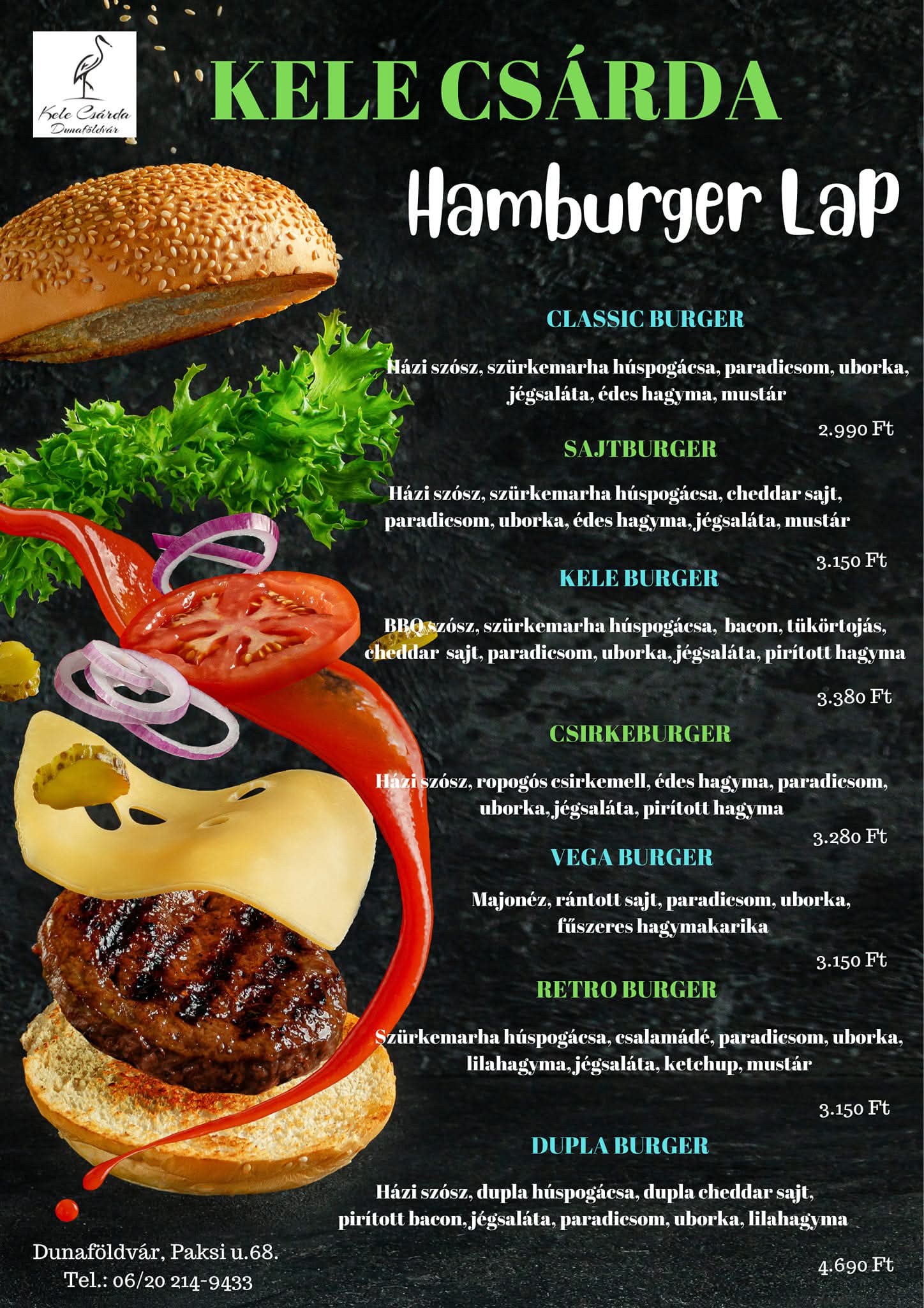 Hamburger étlap